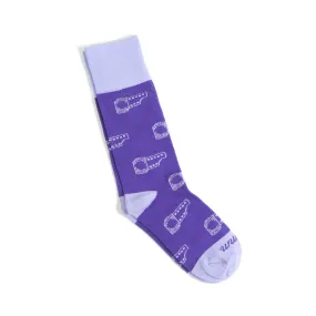 35mm Film Socks - Purple Fringe