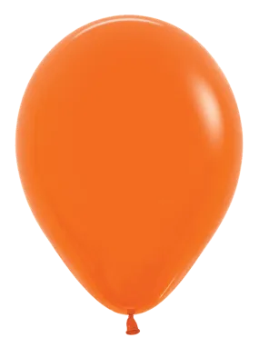 11 inch Sempertex Fashion Orange Latex Balloon 100ct