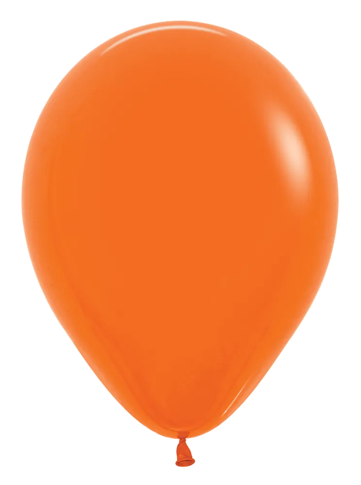 11 inch Sempertex Fashion Orange Latex Balloon 100ct