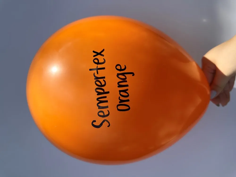 18 inch Sempertex Fashion Orange Latex Balloons 25ct