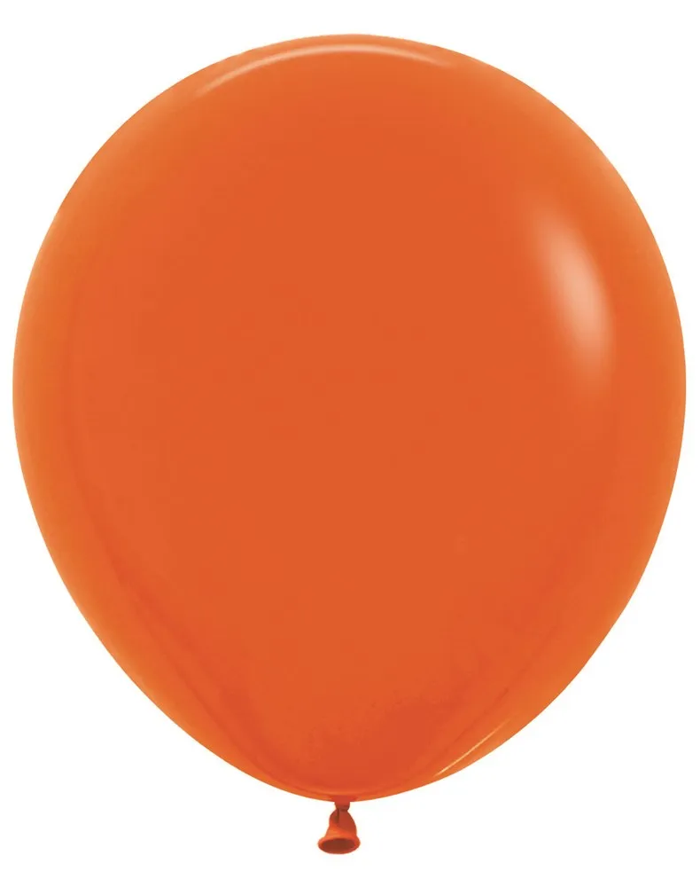 18 inch Sempertex Fashion Orange Latex Balloons 25ct