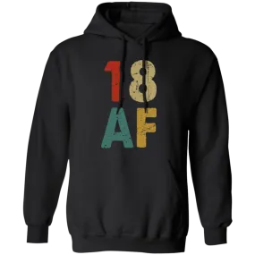 18th Birthday Gift Idea, Retro 18th Gift, Best Of 18th, 18 Vintage, Love 18 Pullover Hoodie