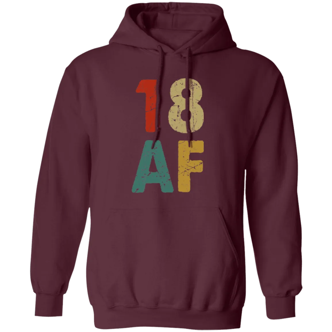 18th Birthday Gift Idea, Retro 18th Gift, Best Of 18th, 18 Vintage, Love 18 Pullover Hoodie