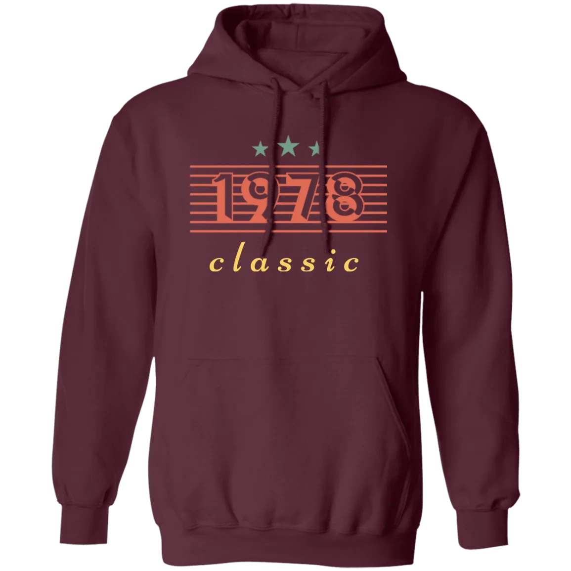 1978 Birthday Gift, Retro 1978, Love Classic Gift, 1978 Lover Gift Pullover Hoodie