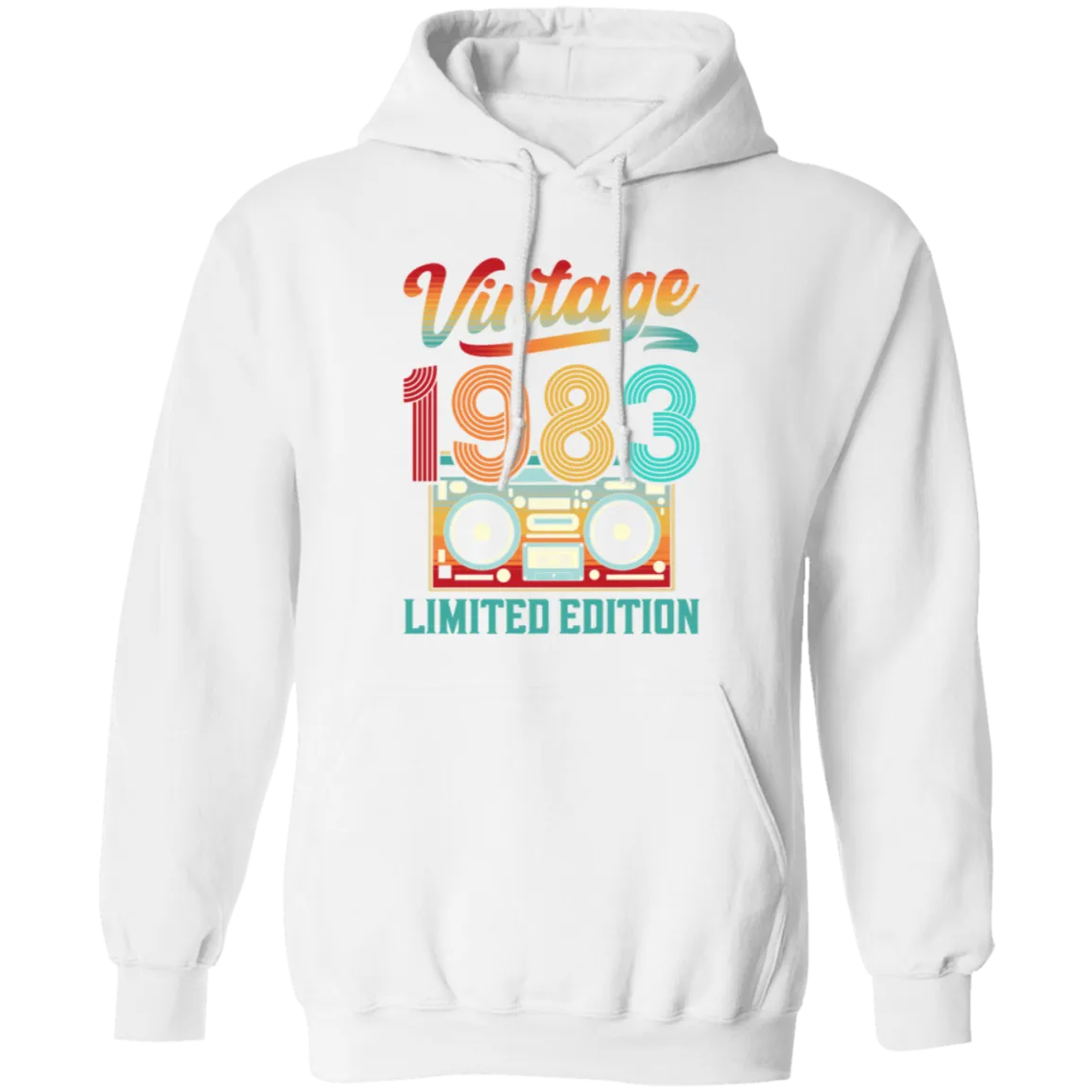 1983 Limited Edition, Vintage Cassette, 1983 Birthday Pullover Hoodie