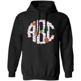 ABC Gingerbread, Alphabet Gingerbread, Xmas Tree Gingerbread, Merry Christmas, Trendy Christmas Pullover Hoodie