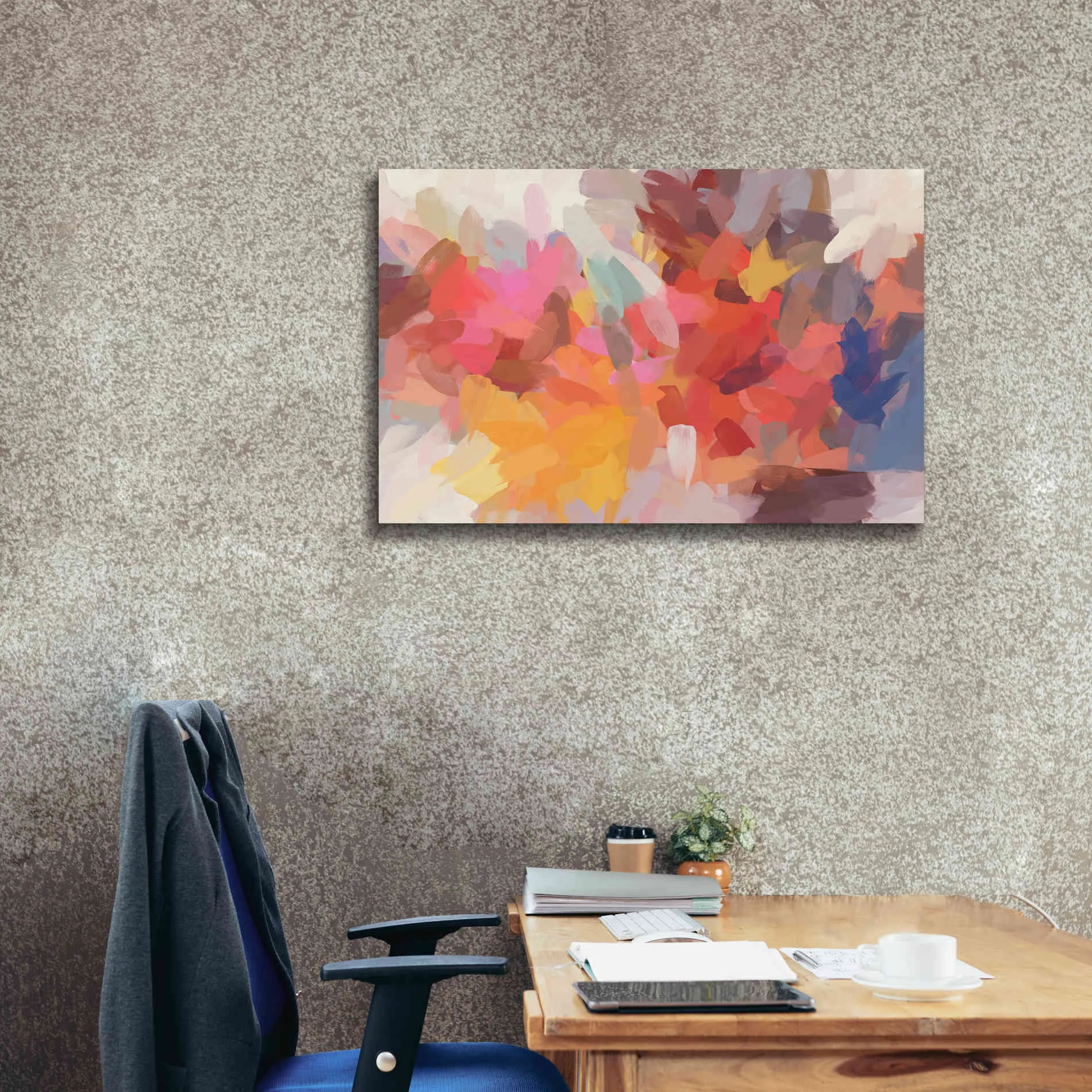 'Abstract Colorful Flows 7' by Irena Orlov Giclee Canvas Wall Art