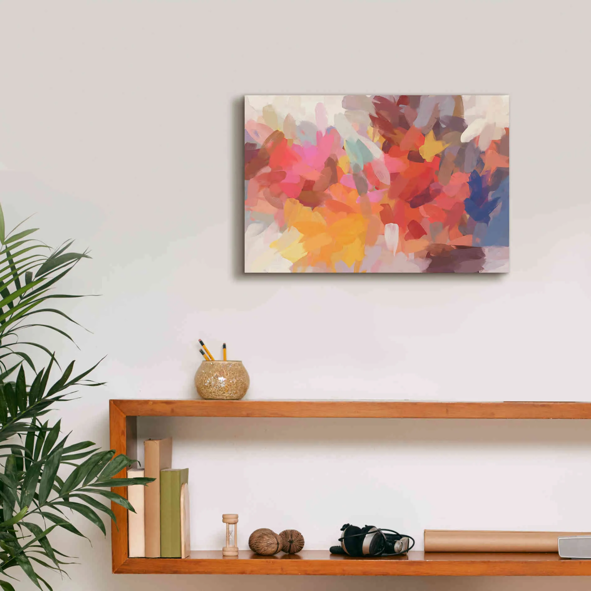 'Abstract Colorful Flows 7' by Irena Orlov Giclee Canvas Wall Art