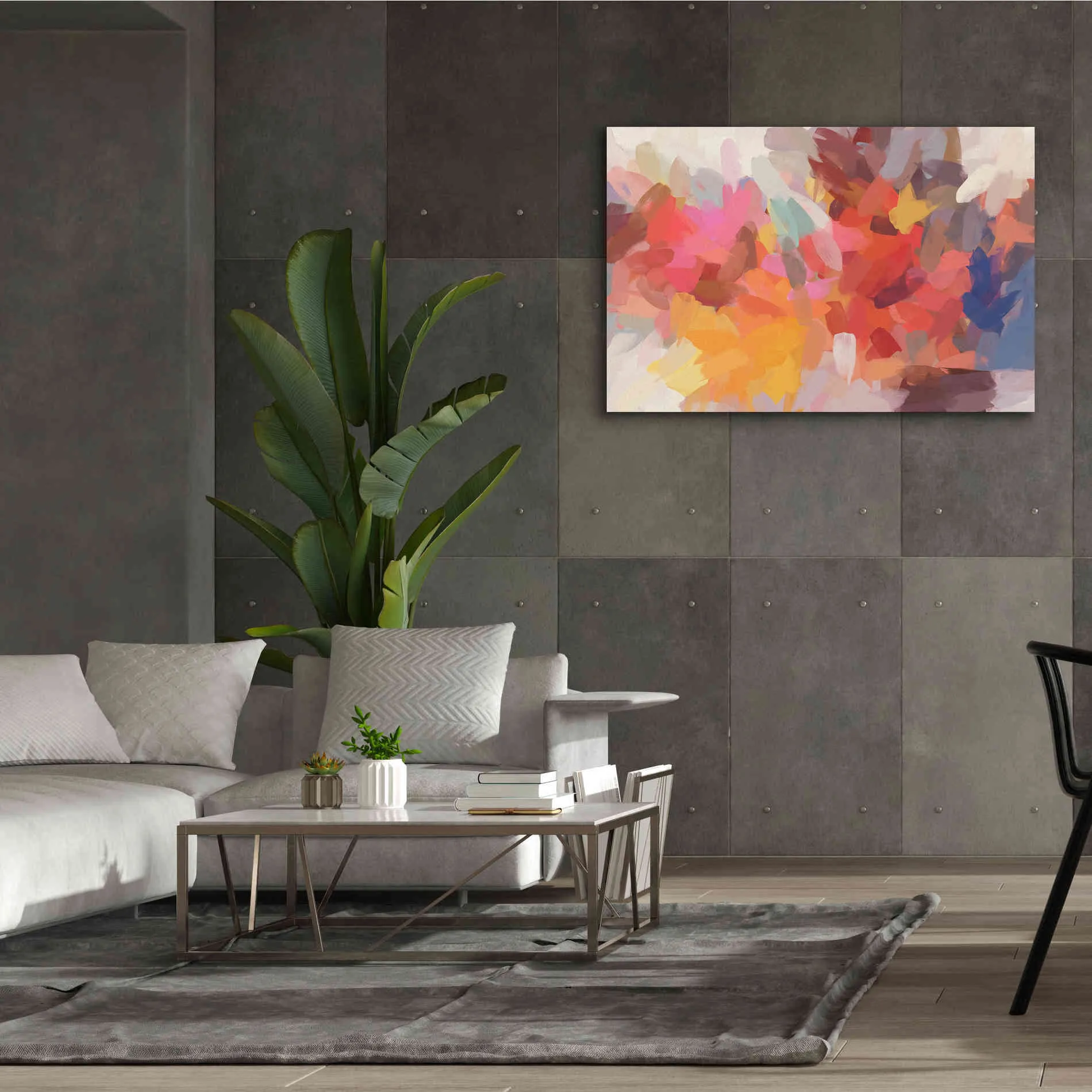 'Abstract Colorful Flows 7' by Irena Orlov Giclee Canvas Wall Art