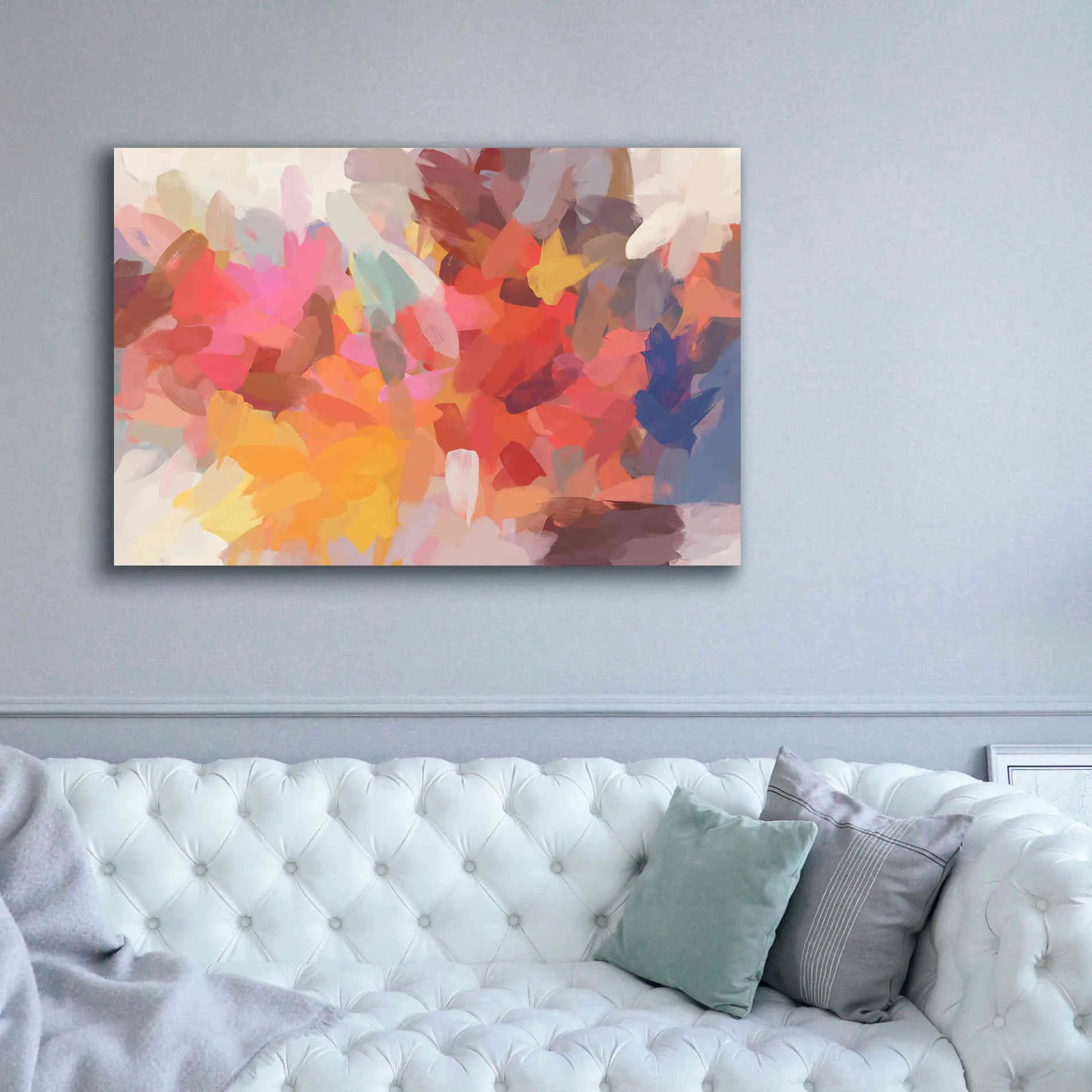 'Abstract Colorful Flows 7' by Irena Orlov Giclee Canvas Wall Art