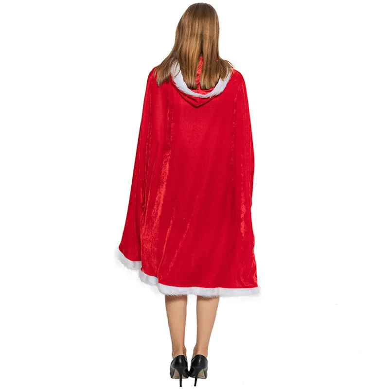 Adult Child Christmas Hooded Cloak Party Cosplay Costumes