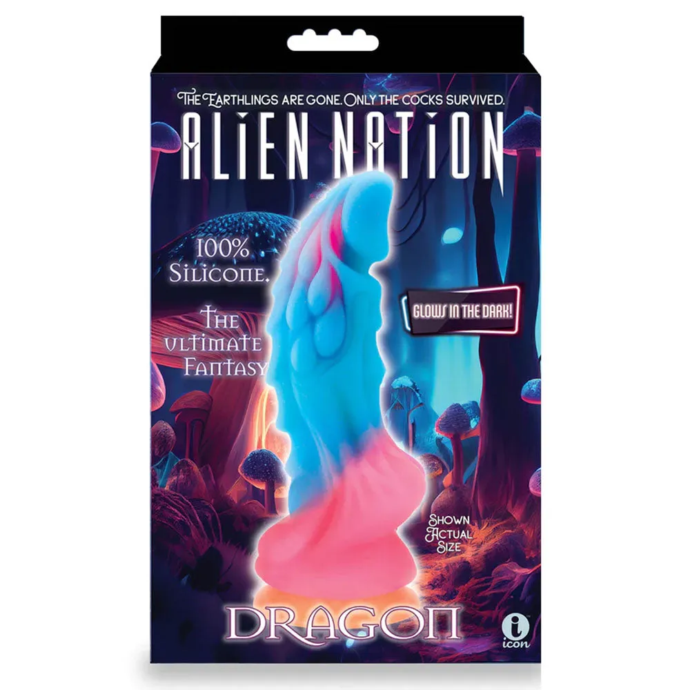 Alien Nation - Glow Dragon - Glow in Dark Rainbow Fantasy Dong