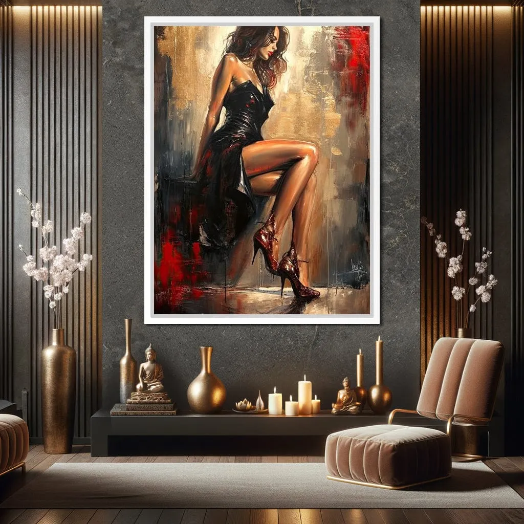 Alluring Legs Sleek Noir Elegance