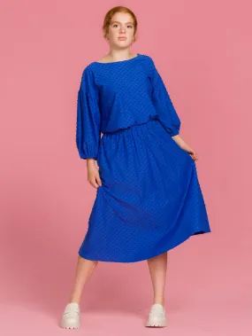 Ana Skirt Dazzling Blue Dot