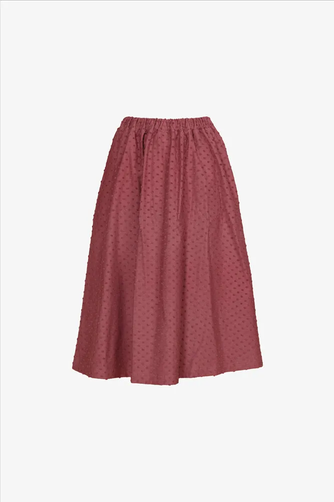 Ana Skirt Rose Brown Dot