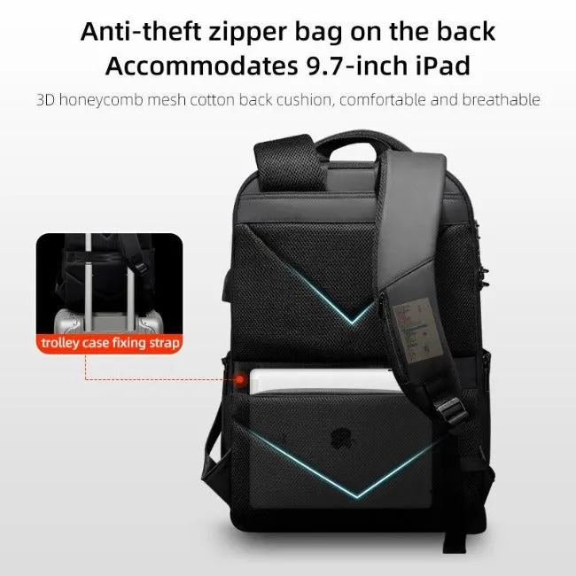 Anti-Theft Diamond Geometric Design Backpack