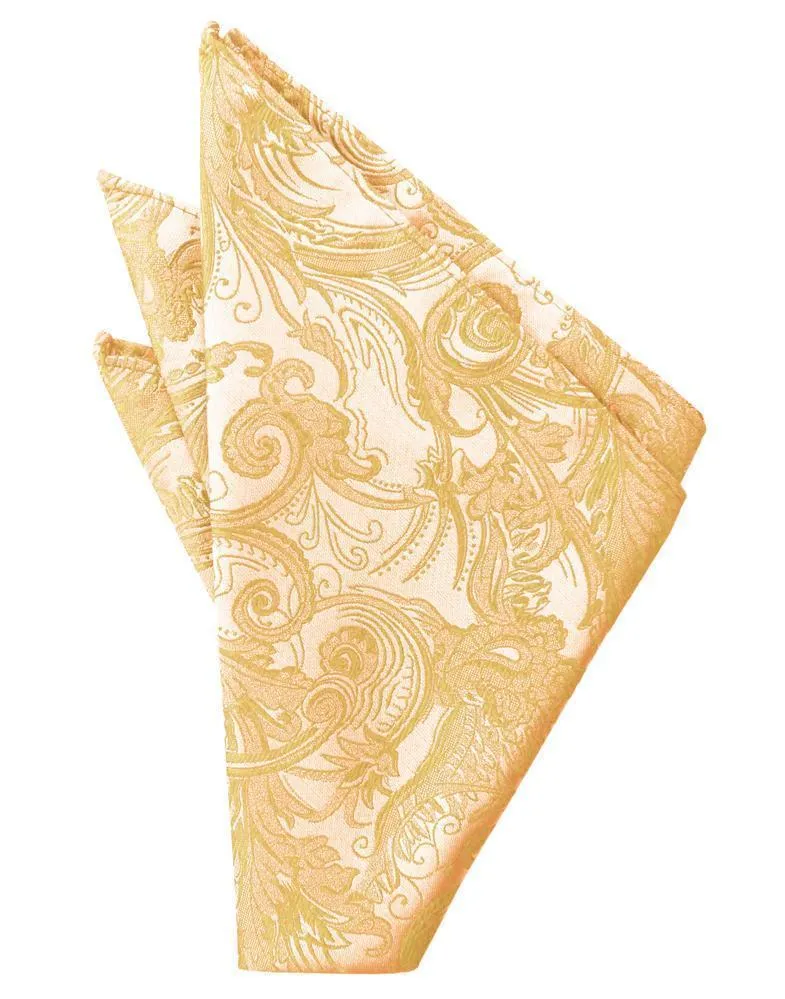 Apricot Tapestry Pocket Square