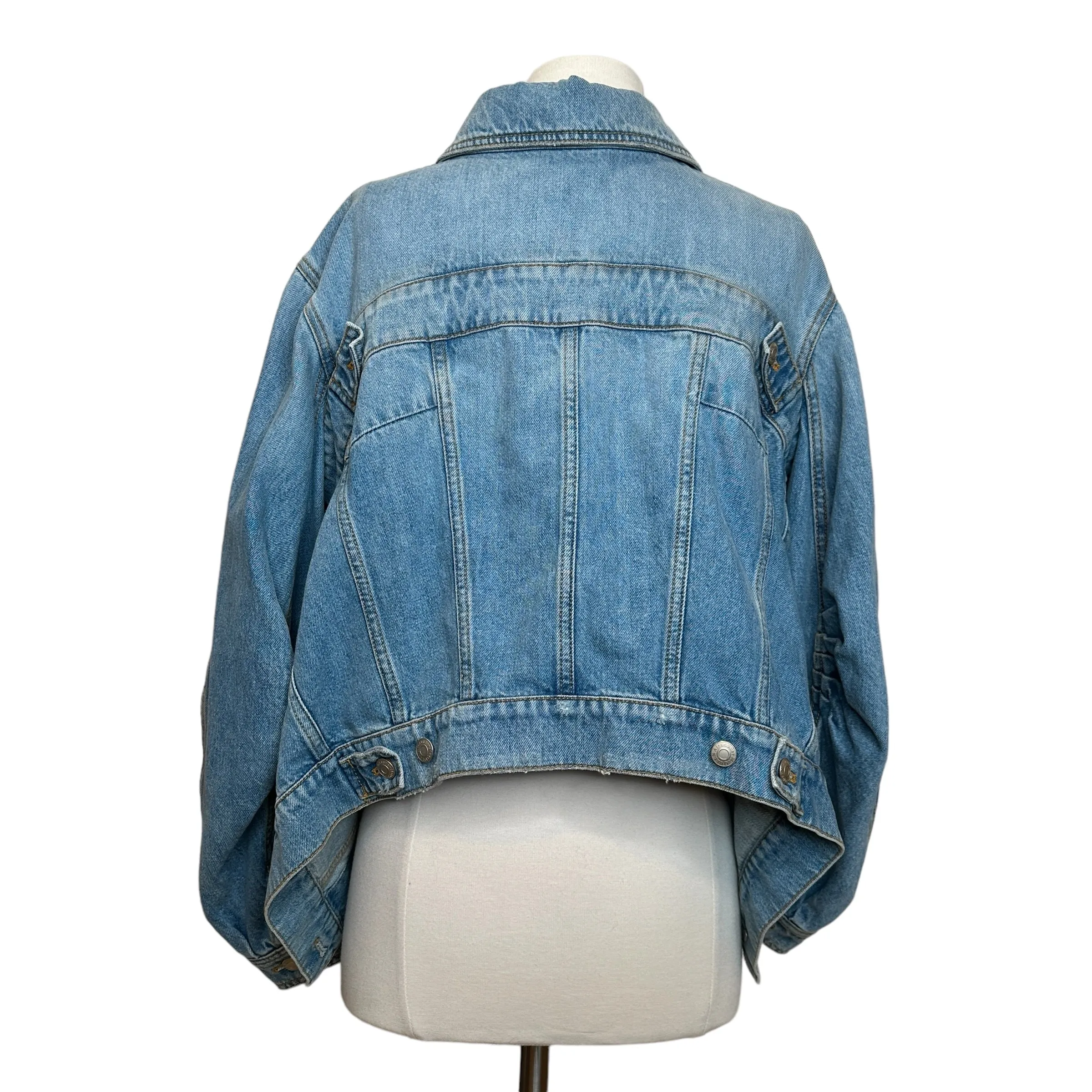 Asymmetrical Denim Jacket - L