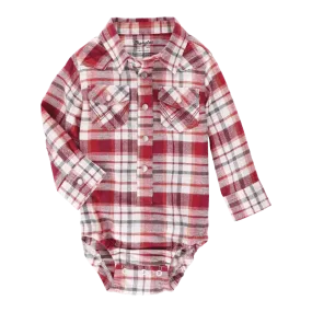 Baby Boy's Wrangler Flannel Onesie