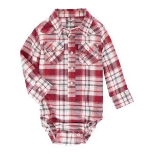 Baby Boy's Wrangler Flannel Onesie