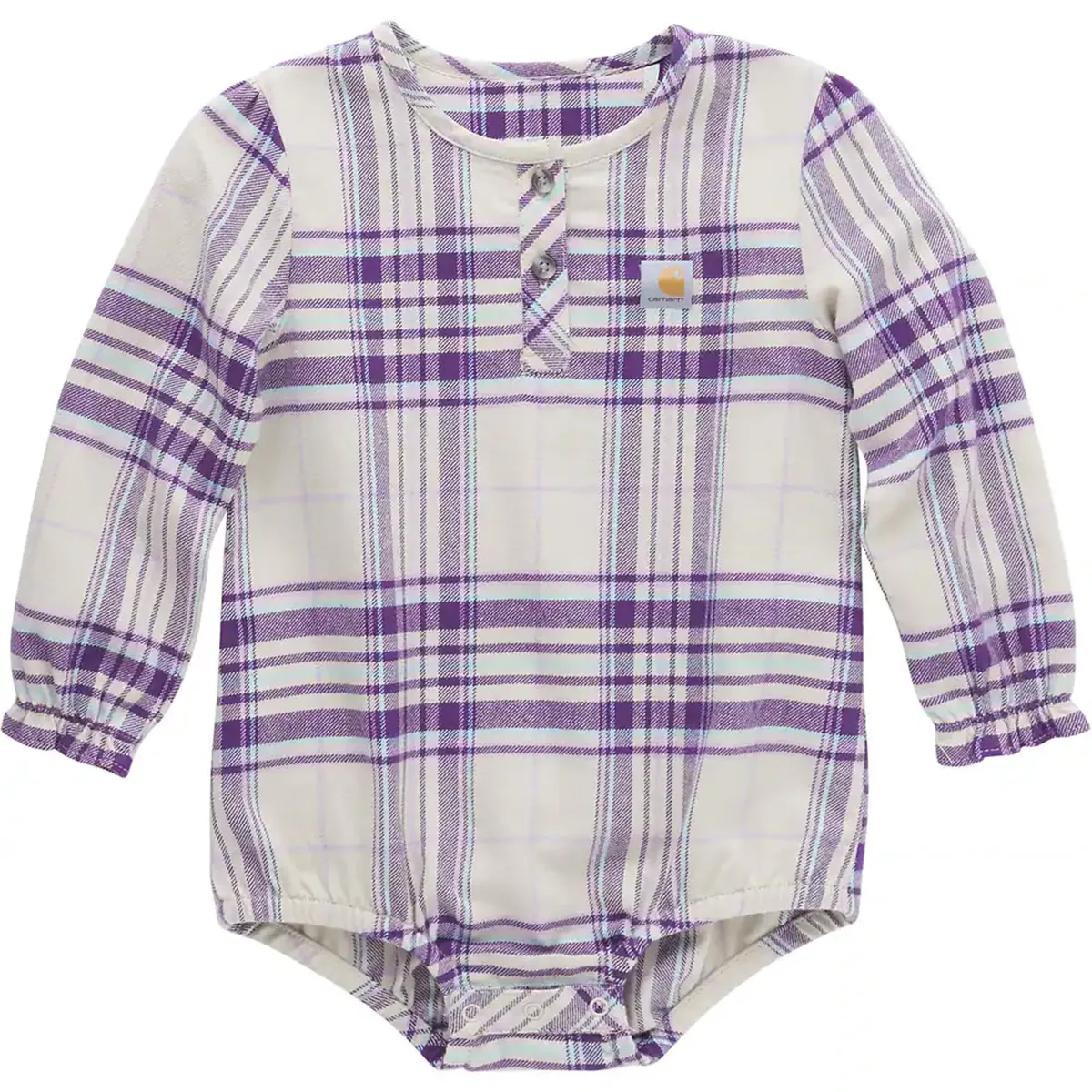 Baby Girls' Long-Sleeve Flannel Bodysuit CE9156