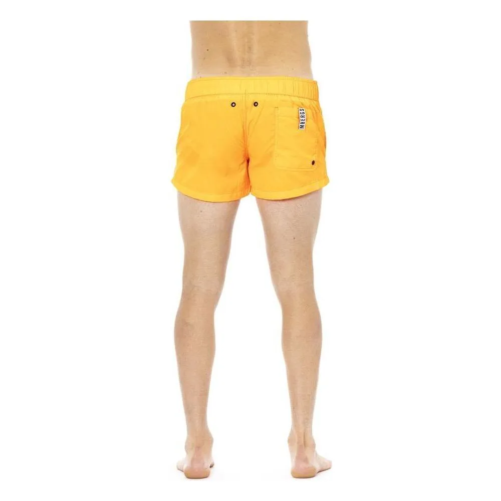 Bikkembergs Orange Polyamide Men Swim Short