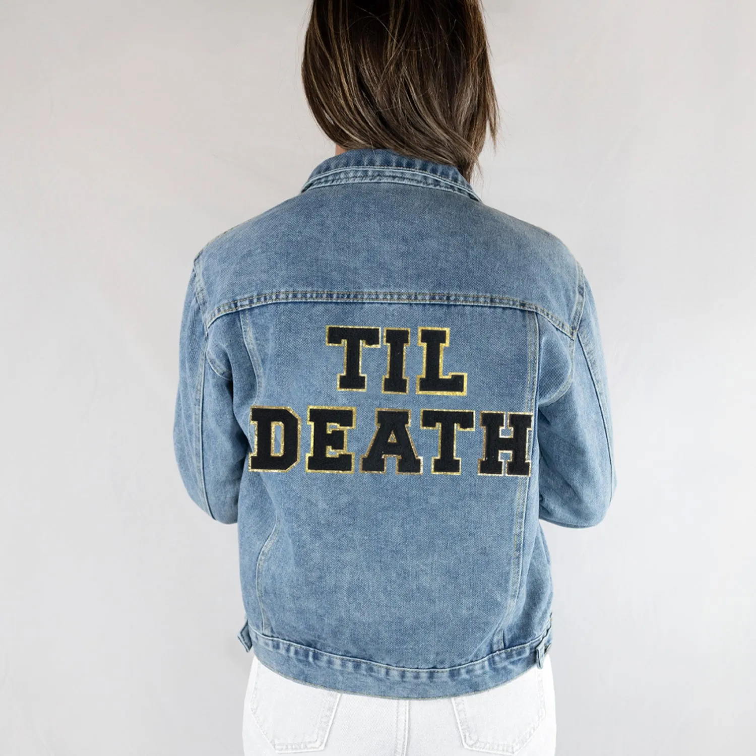 (Blue Denim) Blue Bridal Jacket Gift