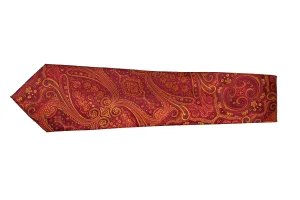 Bold Paisley Necktie - Red/Orange