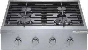 Bosch 30" 4 Sealed Burners Dual Flame Burner 800 Series Gas Rangetop RGM8058UC