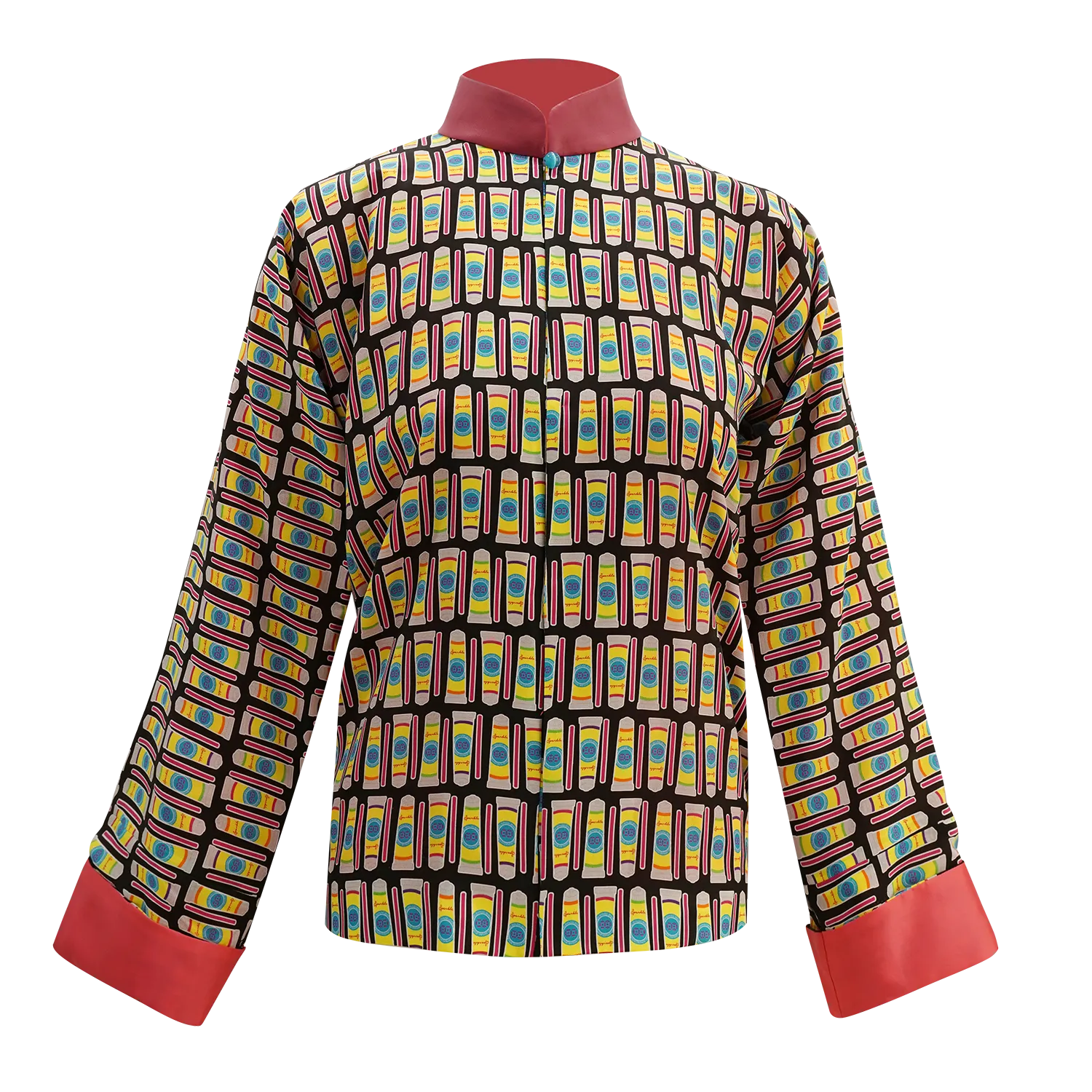 【BUBBLE MAGIC】100% Silk Mini Tang Jacket (香港士多) (吹波膠)