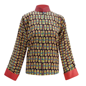 【BUBBLE MAGIC】100% Silk Mini Tang Jacket (香港士多) (吹波膠)