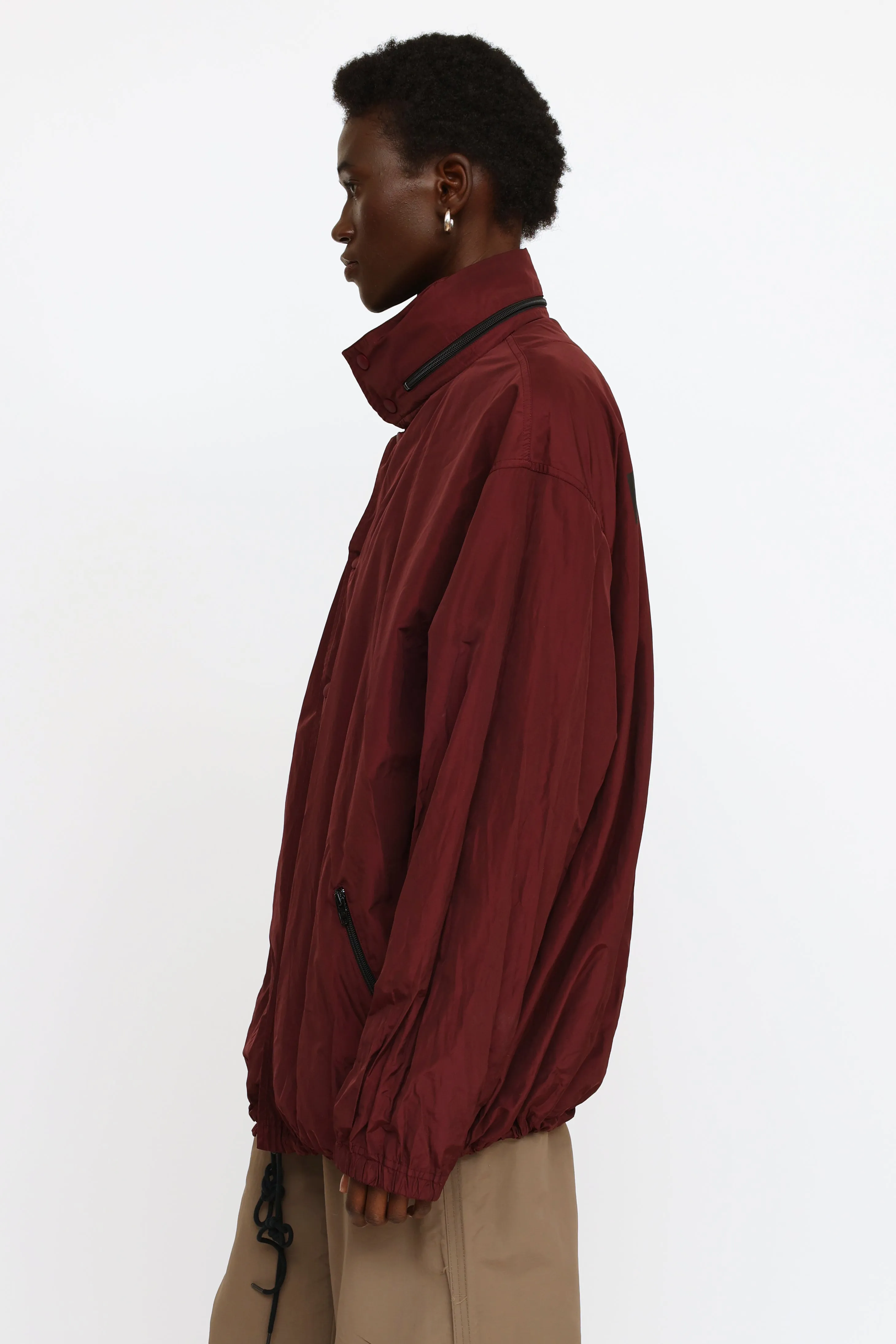 Burgundy Logo Raincoat