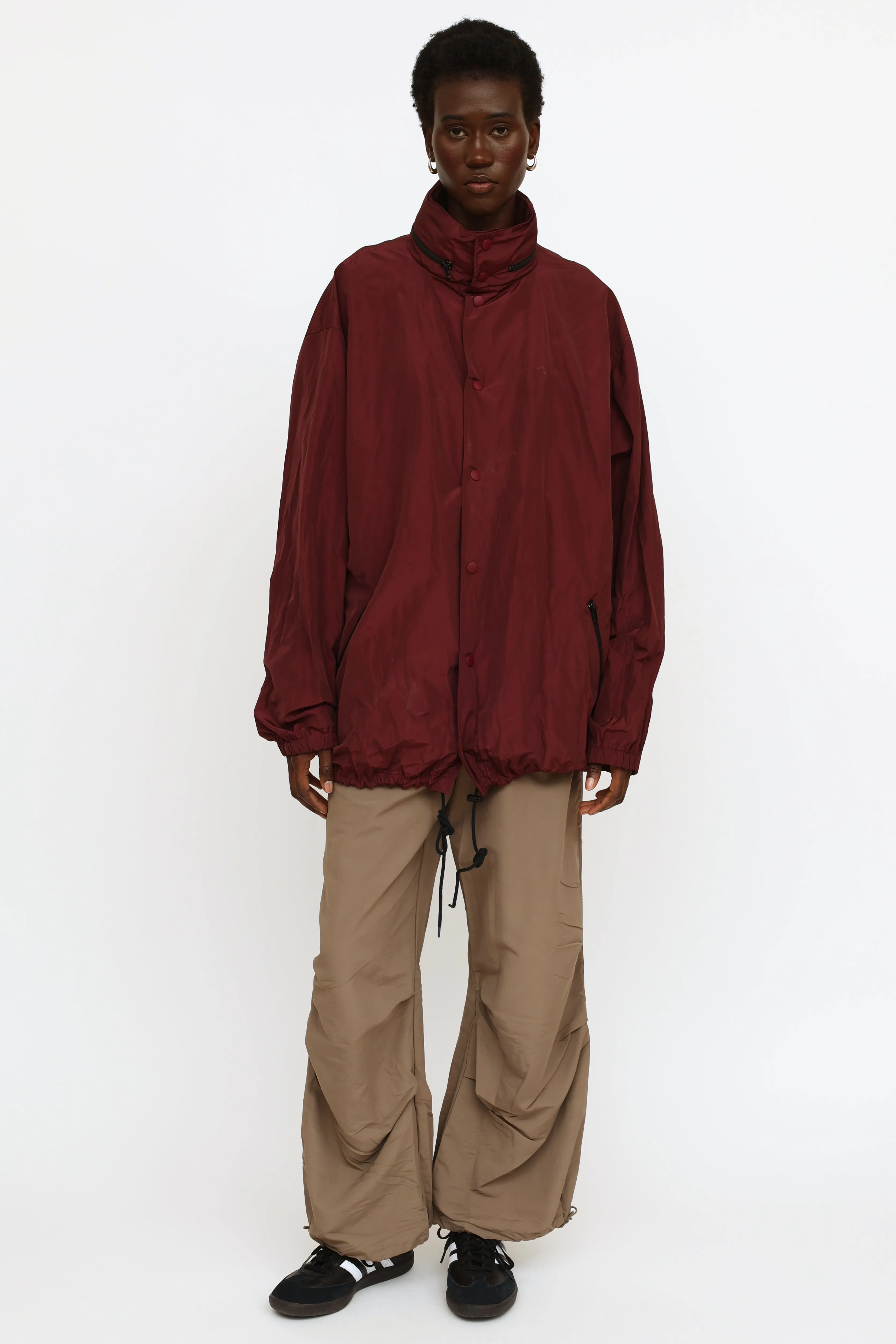 Burgundy Logo Raincoat