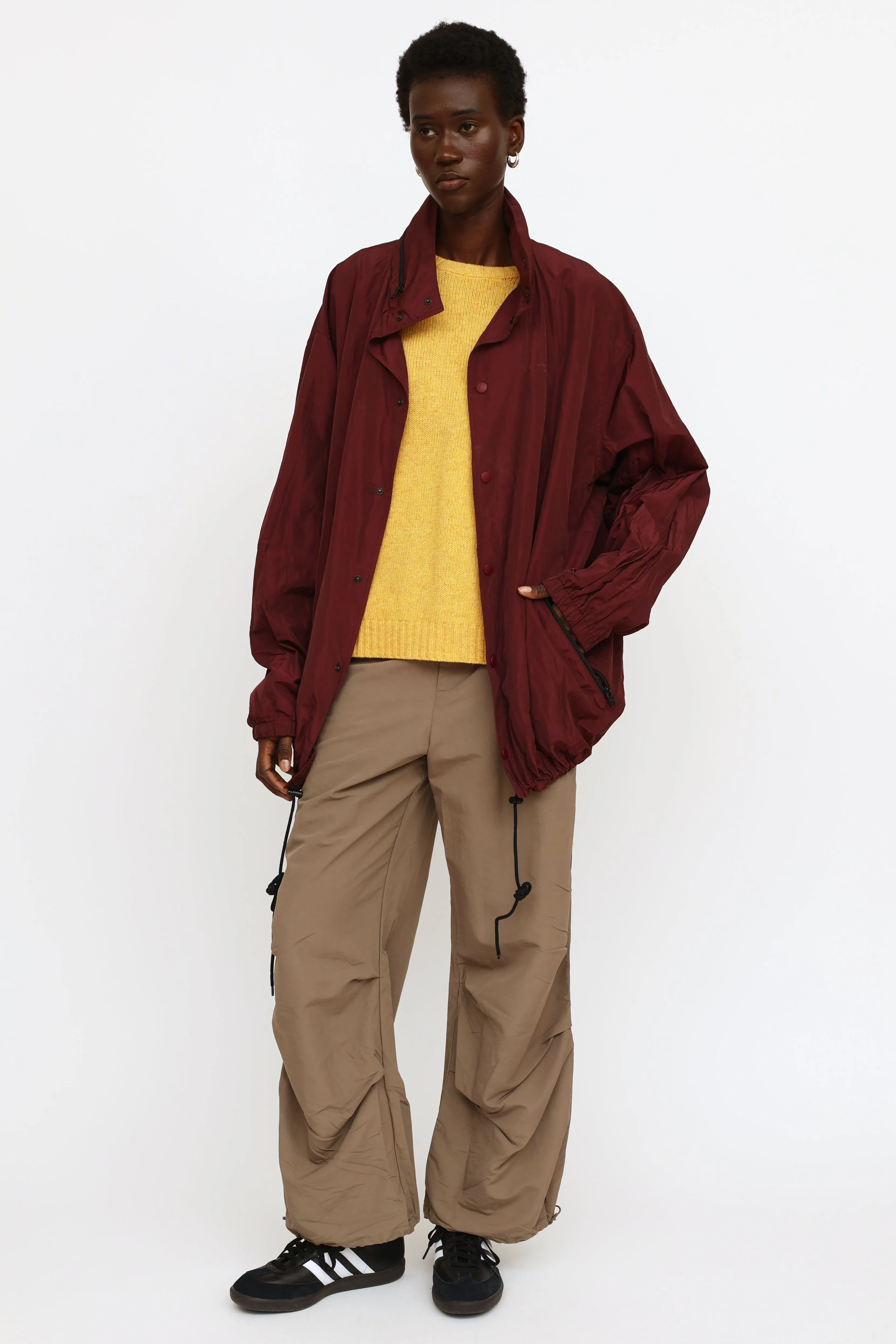 Burgundy Logo Raincoat