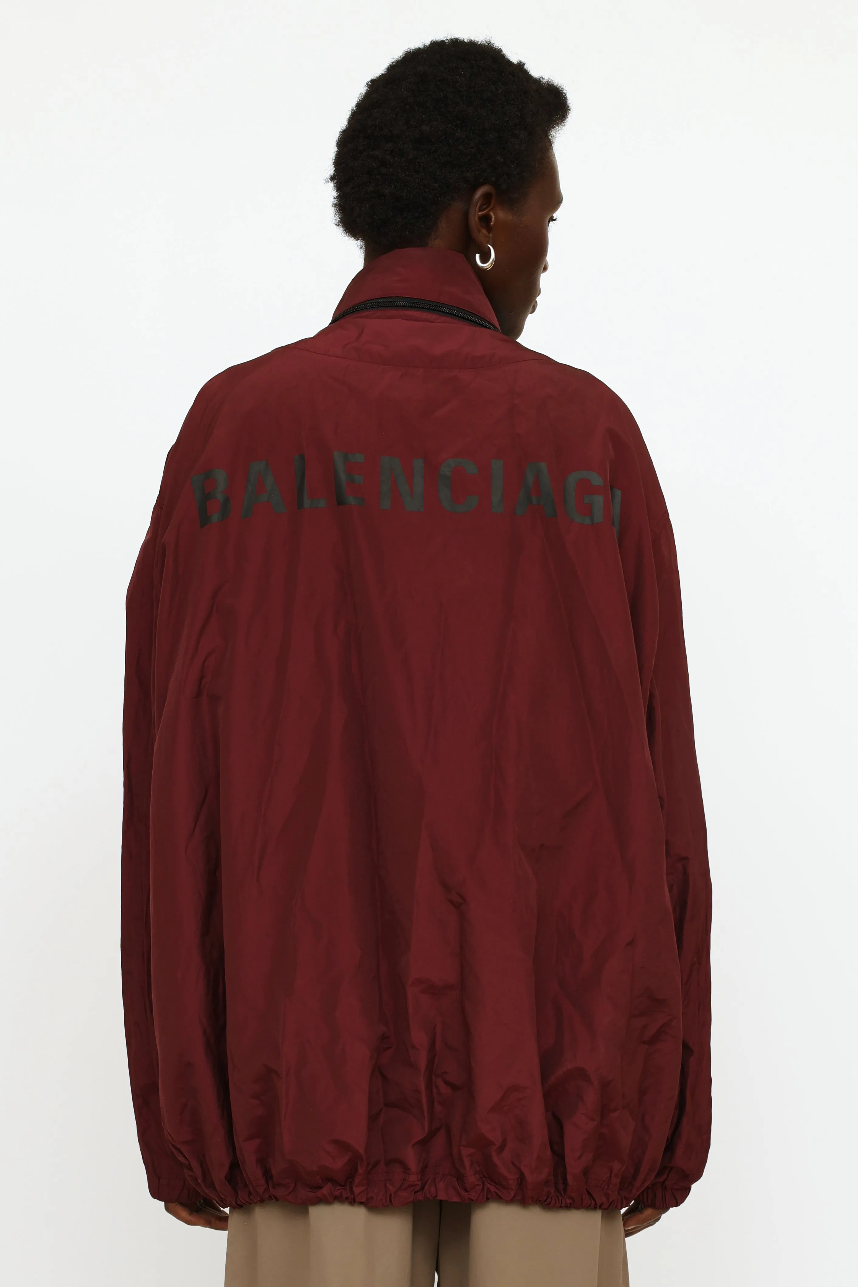 Burgundy Logo Raincoat