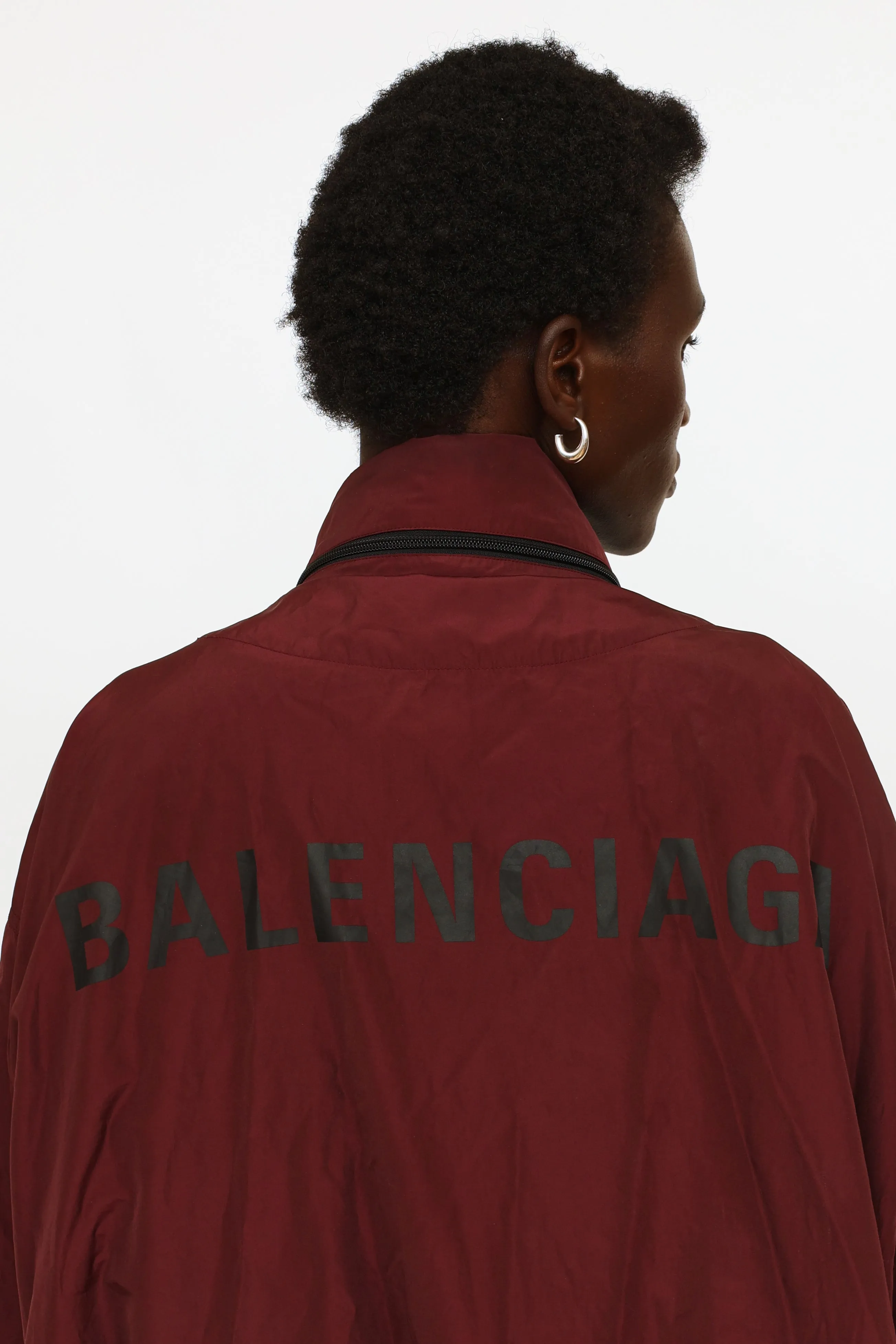 Burgundy Logo Raincoat