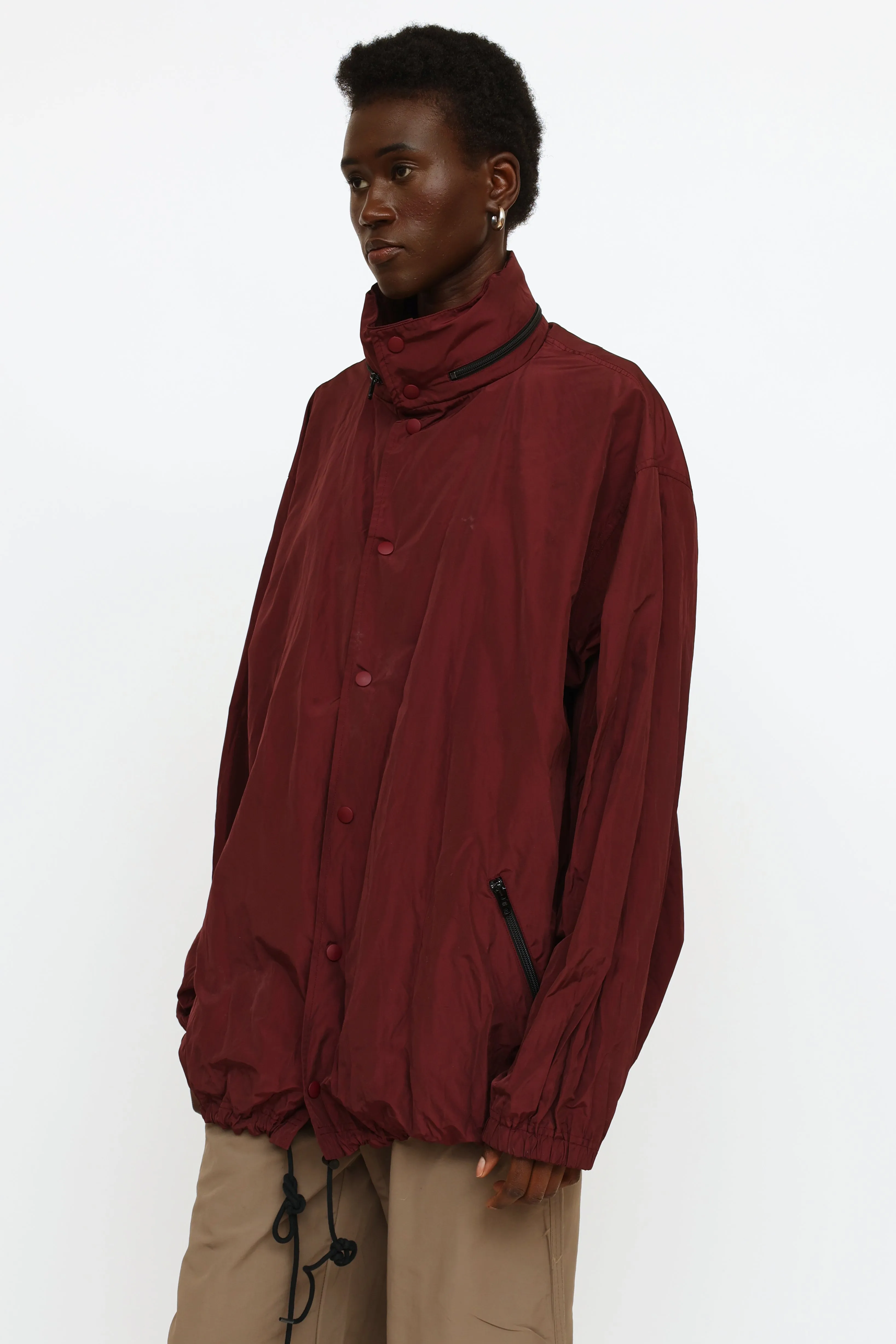 Burgundy Logo Raincoat