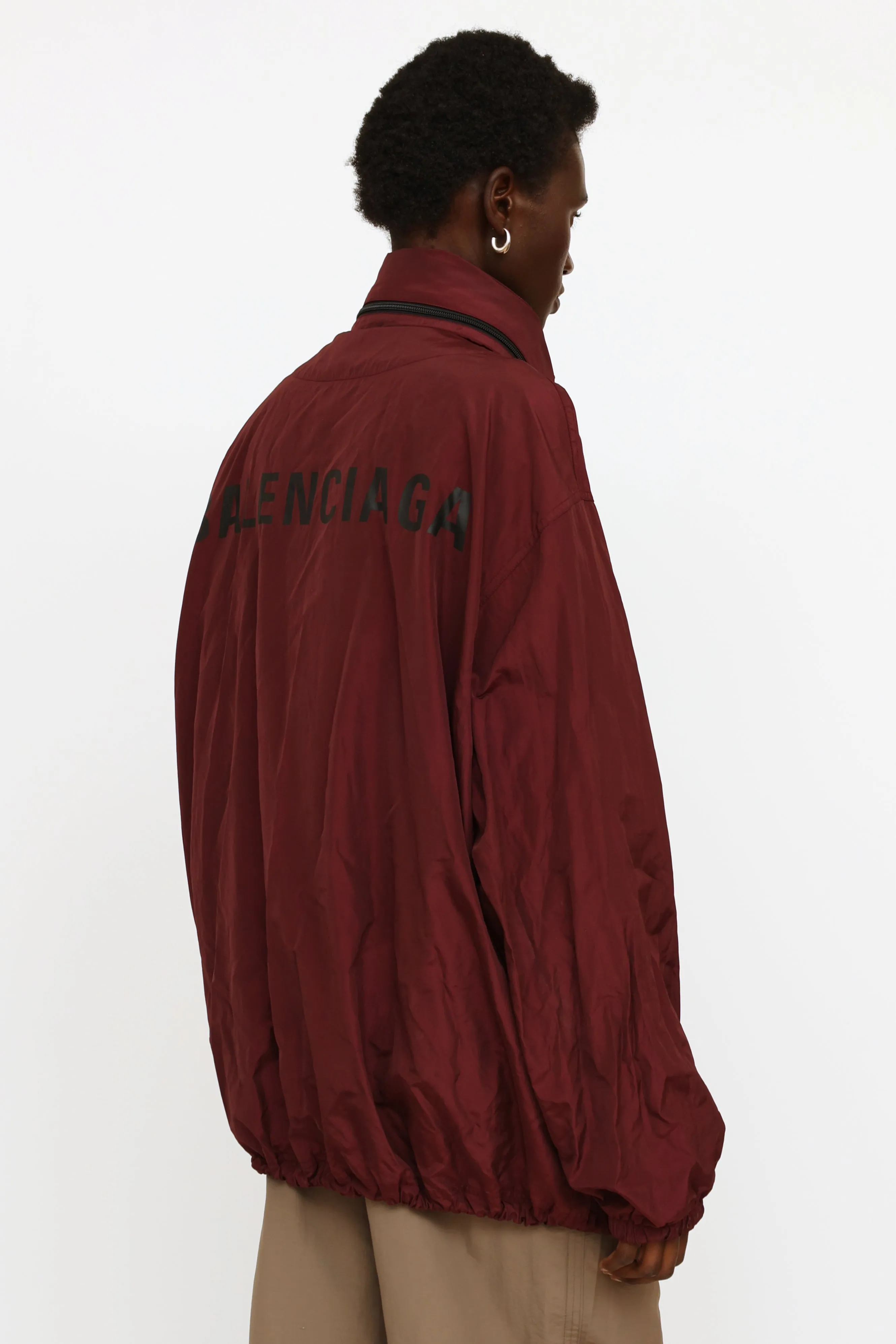 Burgundy Logo Raincoat