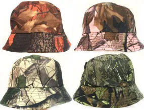 camouflage bucket hats assorted Case of 24