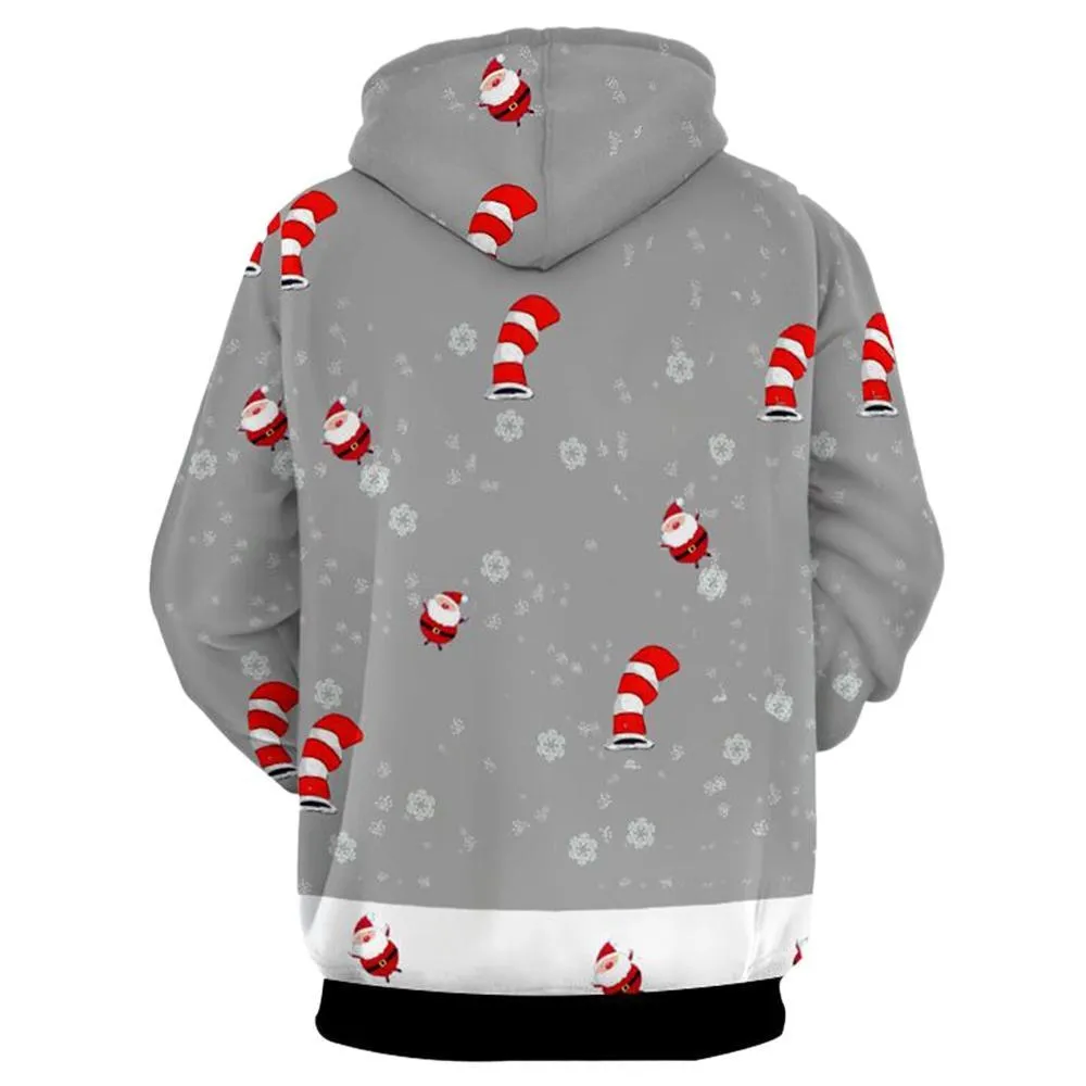 Candy Cane Santa Man Hoodie