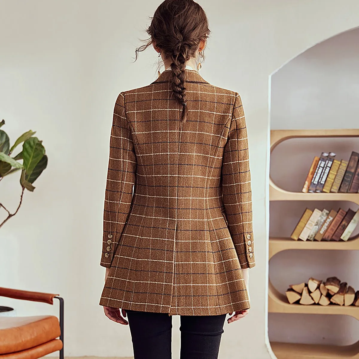 Charming Whiskey Brown Blazer