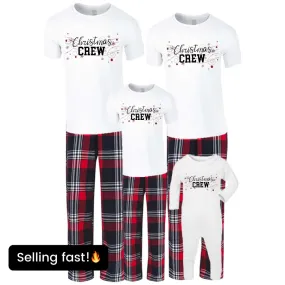 Christmas Crew Yuletide Pyjama Tee & Pant Set- White