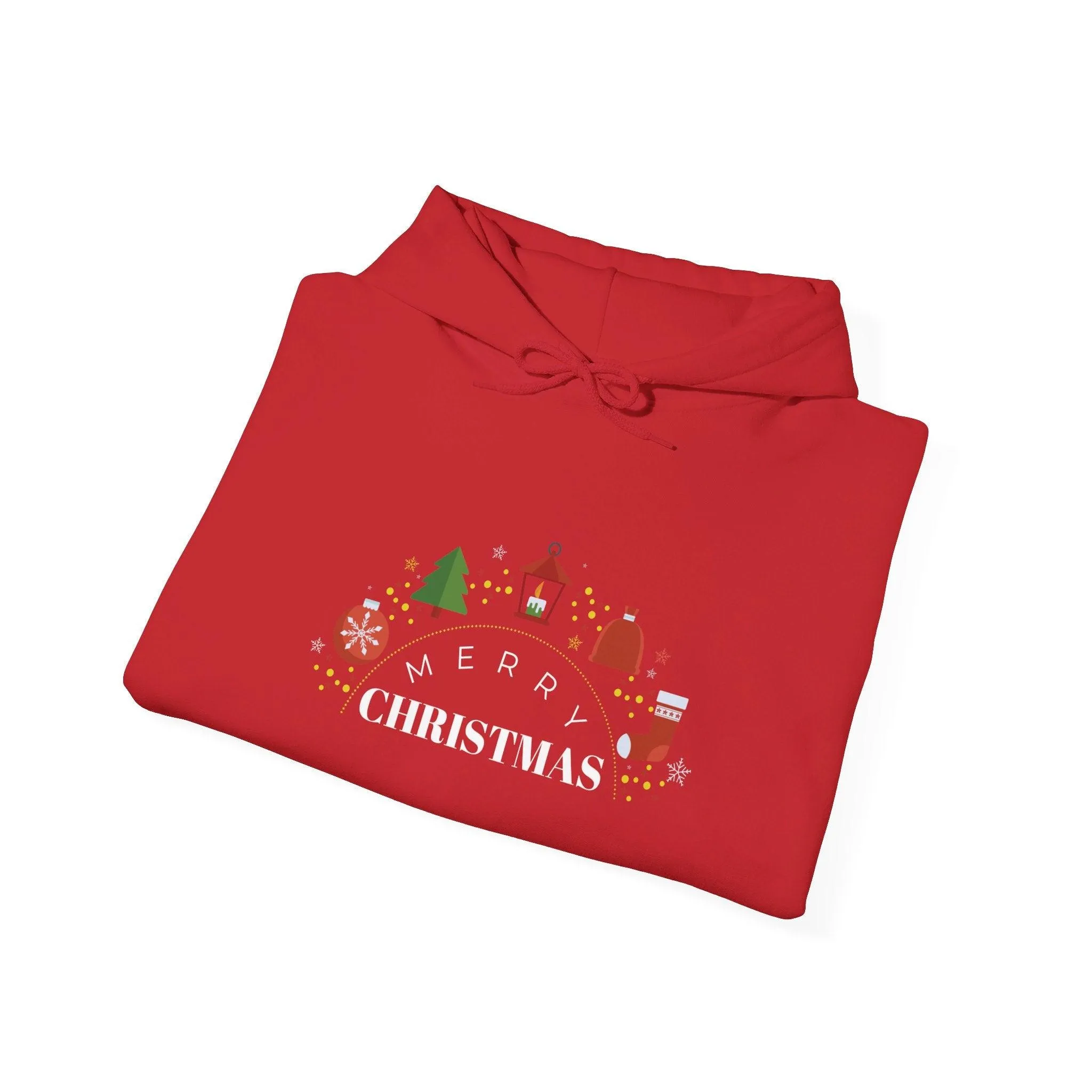 Christmas Heavy Blend Hoodie - Merry Christmas Design