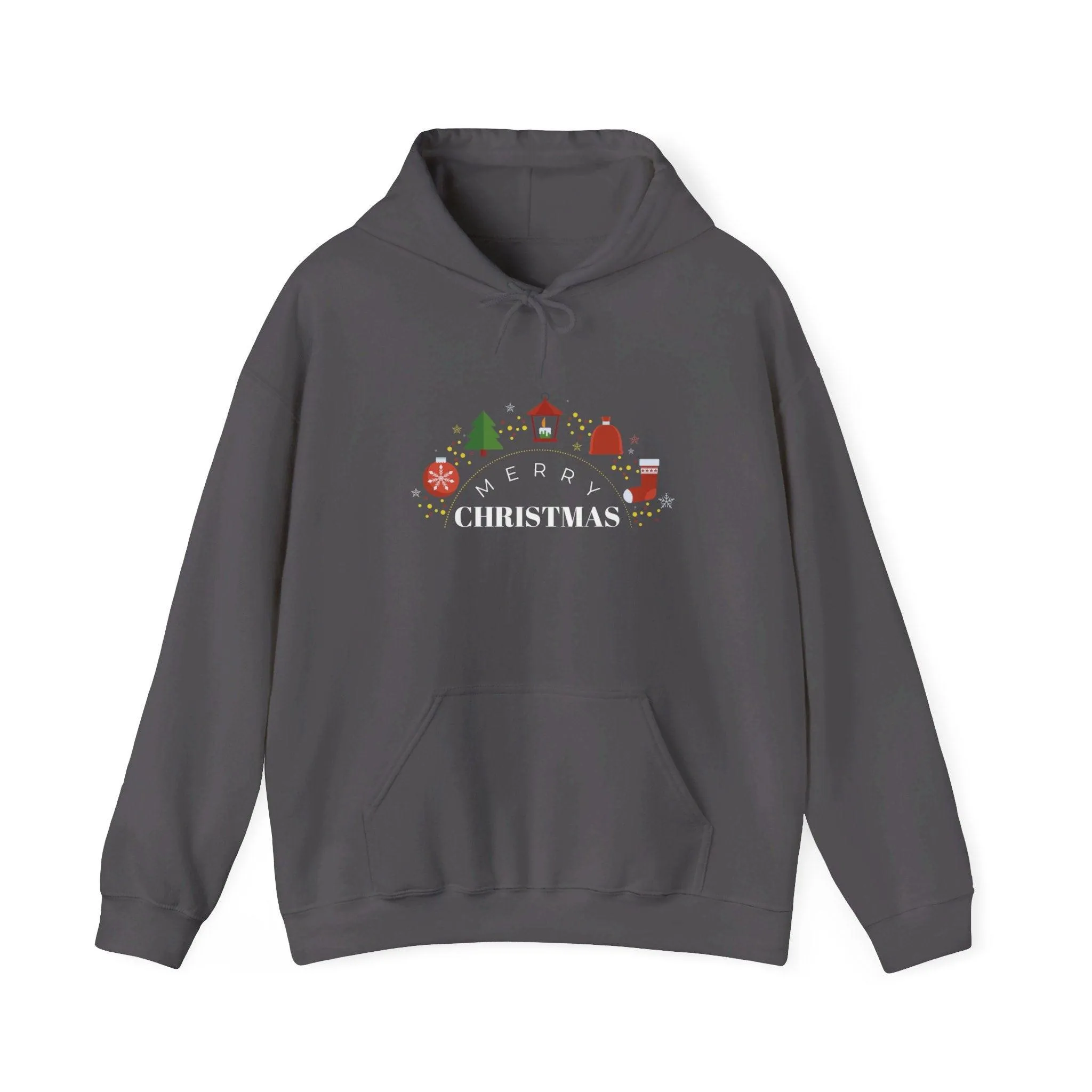 Christmas Heavy Blend Hoodie - Merry Christmas Design