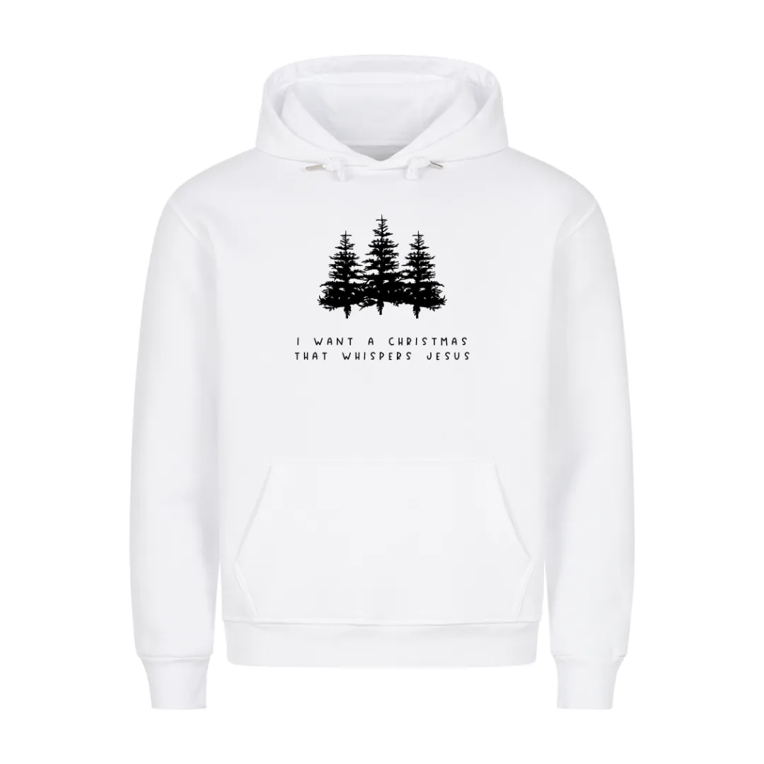 Christmas whispers Jesus Hoodie