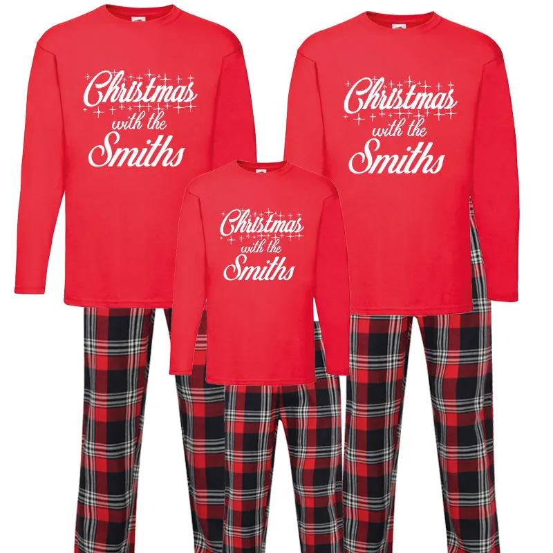 Christmas With The Yuletide Long-Sleeve Tee Pyjamas- Red