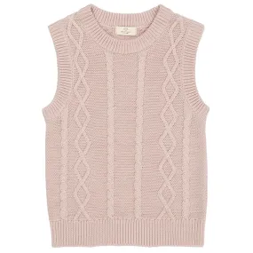 Copenhagen Colors Lb. Rosa Knitted Cable Vest