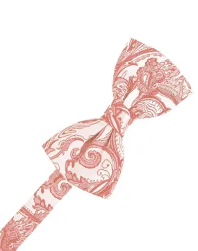 Coral Tapestry Kids Bow Tie