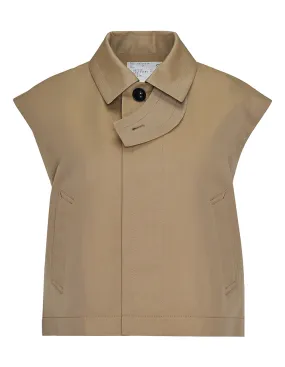 Cotton Gabardine Vest