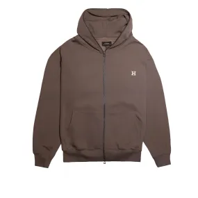 Embroidered H 2-Way Zip-Up Hoodie